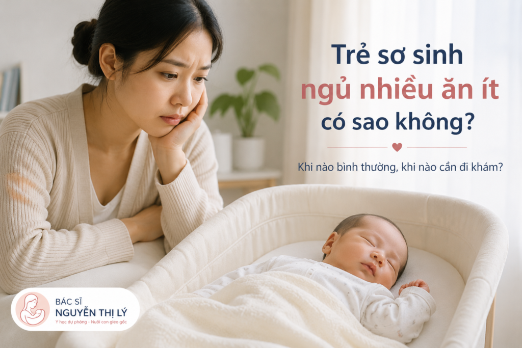 Trẻ sơ sinh ngủ nhiều ăn ít có sao không? Cách nhận biết dấu hiệu bình thường và bất thường, thời điểm cần đưa trẻ đi khám.
